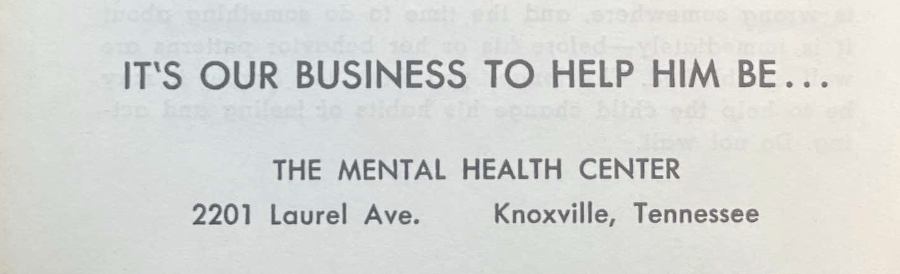 This image portrays The Mental Health Center Pamphlet (1948) by McNabb Center.
